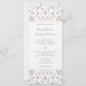 Silver Elegance - Joodse huwelijksuitnodiging Kaart (Voorkant)