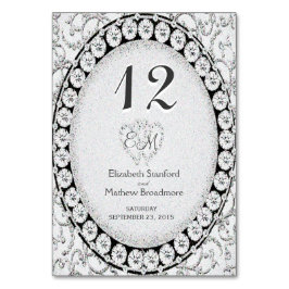 Silver Elegance Monogram Kaart