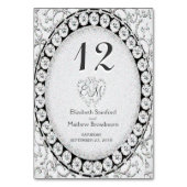 Silver Elegance Monogram Kaart (Achterkant)