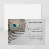 Silver Elegance Peacock-combinatiekaart Informatiekaartje (Voorkant / Achterkant)