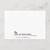 Silver Elegance Peacock-combinatiekaart Informatiekaartje (Achterkant)