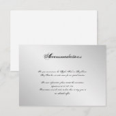Silver Elegance Wedding Insert Informatiekaartje (Voorkant / Achterkant)
