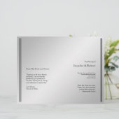Silver Elegance Wedding Program (Staand voorkant)