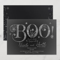 Silver Elegant BOO Magical Halloween Verloving