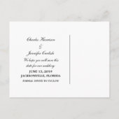 Silver Elegant Dragons sparen het Briefkaart van d (Achterkant)