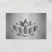 Silver elegant mandala visitekaartje (Voorkant)