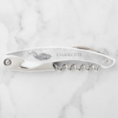 Silver Elegant Peacock Corkschroef Kurkentrekker (Voorkant)