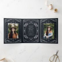 Silver Elegant Tarot Foto Graduation Party