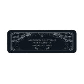 Silver Elegant Tarot Wedding Label (Voorkant)