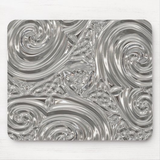 Silver elegant Victoriaans art nouveau Muismat (Voorkant)