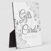 Silver Elegant Wedding Gifts & Cards Plaque Sign Fotoplaat (Zijkant)