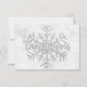 Silver Elegant zakelijke Feestdagen Bedankkaart (Voorkant)