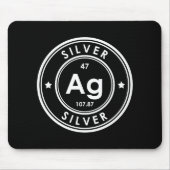 Silver Element Black Muismat (Voorkant)