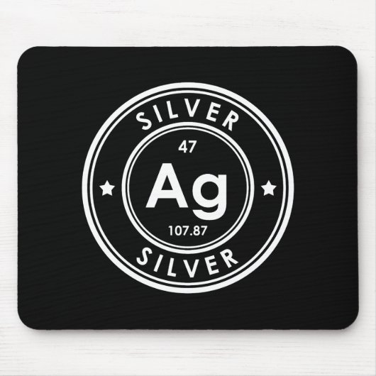 Silver Element Black Muismat (Voorkant)