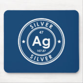 Silver Element Blue Muismat (Voorkant)