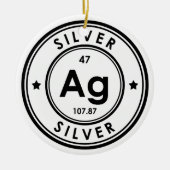 Silver Element keramisch Ornament (Voorkant)