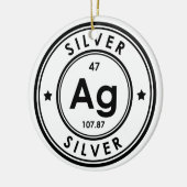 Silver Element keramisch Ornament (Links)