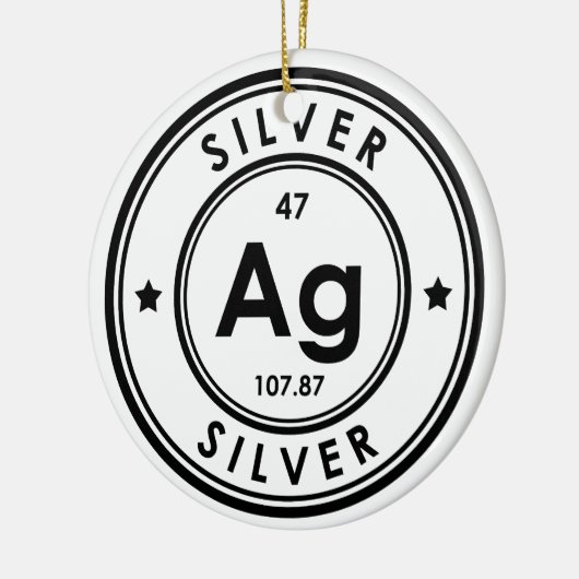 Silver Element keramisch Ornament (Links)