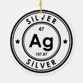 Silver Element keramisch Ornament (Achterkant)