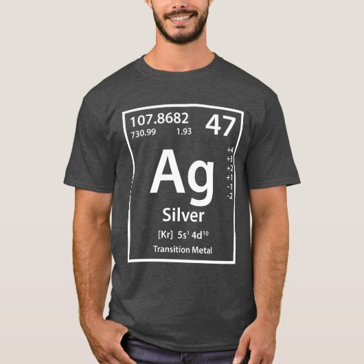 Silver Element (wit) T-shirt (Voorkant)