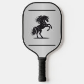 Silver-Embellished Equestrian Pickleball Paddle (Voorkant)