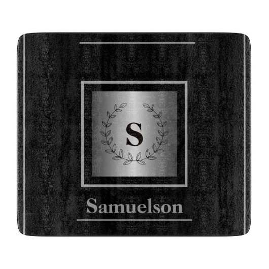  Silver-Embellished Personalized Cutting Board Snijplank (Voorkant)