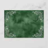  Silver Emerald Green Waterverf Details Informatiekaartje (Achterkant)