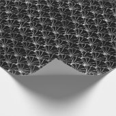 Silver- en Black Art Deco-patroon Cadeaupapier (Hoek)