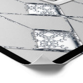 Silver en Black art Deco Poster (Hoek)