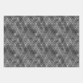 Silver- en Black Diamond Art Deco-patronen Inpakpapier Vel (Voorkant)