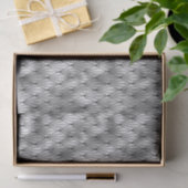 Silver- en Black Diamond Art Deco-patroon Tissuepapier (Geschenk)