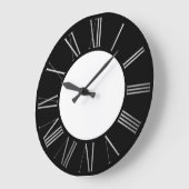 Silver en Black Grote Klok (Hoek)