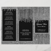 Silver en Black Menu & Pricing (Voorkant)