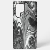 Silver en Black Molten Samsung Galaxy Hoesje (Achterkant)