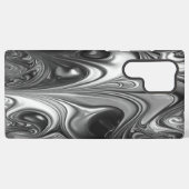 Silver en Black Molten Samsung Galaxy Hoesje (Achterkant horizontaal)