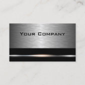 Silver en Black Professional Business Visitekaartje (Voorkant)