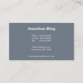 Silver en Black Wave Business Finance Law Visitekaartje (Achterkant)