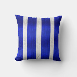 Silver- en Blue-faux-folie Kussen