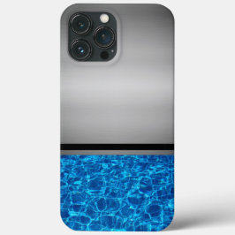 Silver en Blue Water Hoesje-Mate iPhone Case