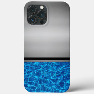 Silver en Blue Water Hoesje-Mate iPhone Case