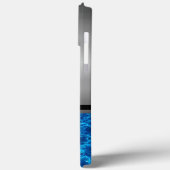 Silver en Blue Water Hoesje-Mate iPhone Case (Achterkant / Links)