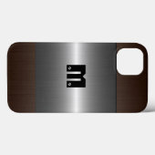 Silver en Bronze Roestvrij staal Metaal Case-Mate iPhone Case (Achterkant (horizontaal))