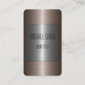 Silver en Bronze Roestvrij staal Metaal Visitekaartje (Voorkant)