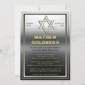 Silver en Gold Barmitzvah Kaart (Voorkant)