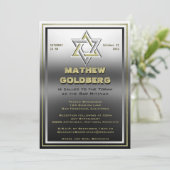 Silver en Gold Barmitzvah Kaart (Staand voorkant)