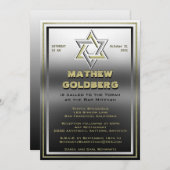 Silver en Gold Barmitzvah Kaart (Voorkant / Achterkant)