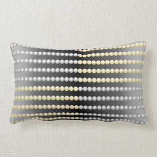Silver- en Gold Beaded Pillow Kussen