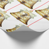 Silver- en Gold Bells-pakpapier Cadeaupapier (Hoek)