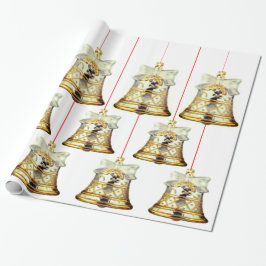 Silver- en Gold Bells-pakpapier Cadeaupapier