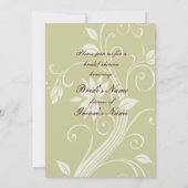 Silver en Gold Bridal Shower Kaart (Achterkant)